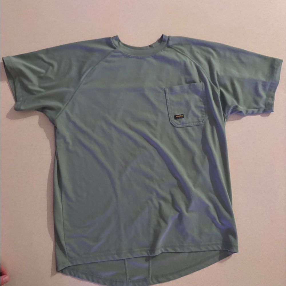 Ariat Rebar Men’s Short Sleeve Shirt in Sage Green